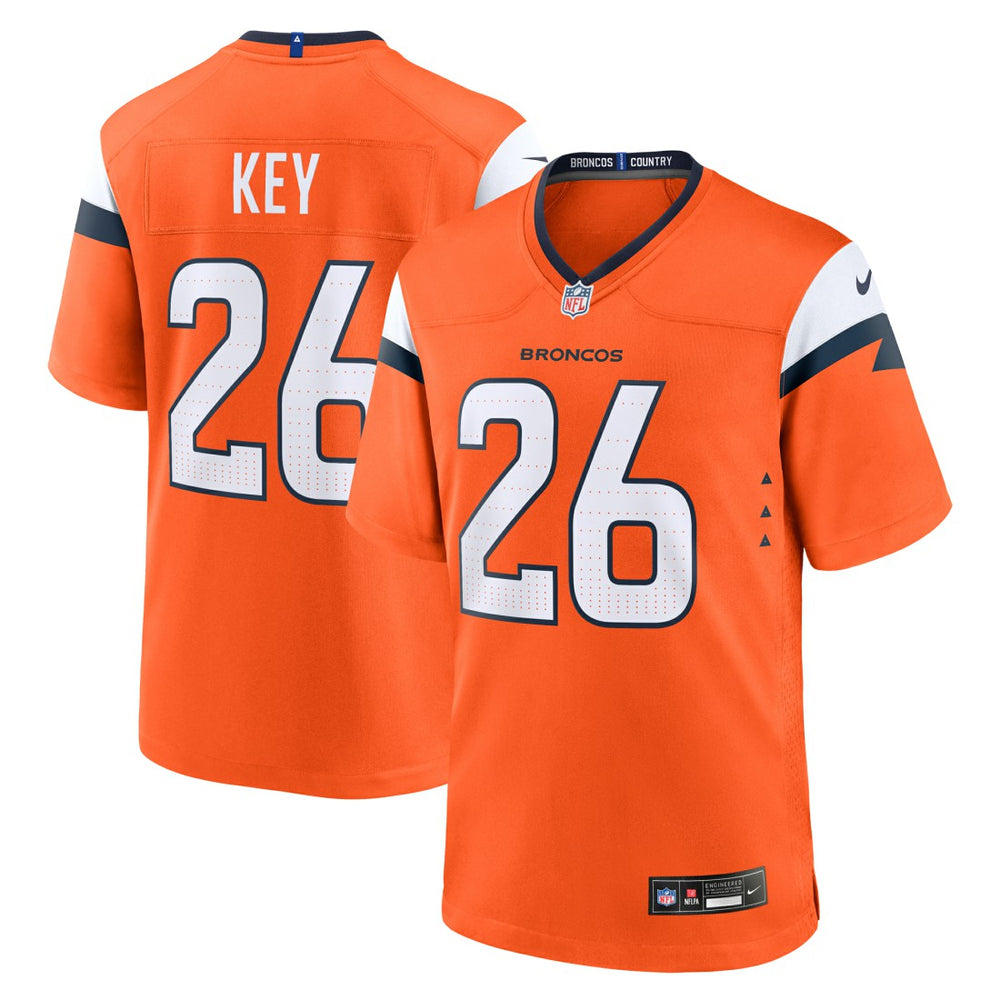 Devon Key Denver Broncos Team Game Jersey - Orange sale