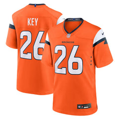 Devon Key Denver Broncos Team Game Jersey - Orange sale