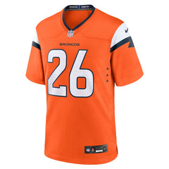 Devon Key Denver Broncos Team Game Jersey - Orange sale