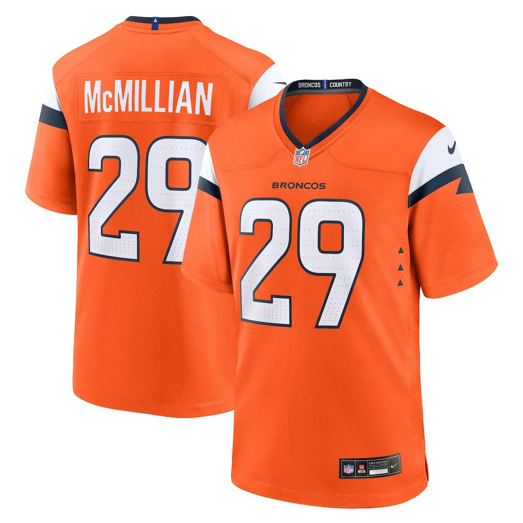 Ja'Quan McMillian Denver Broncos Team Game Jersey - Orange cheap