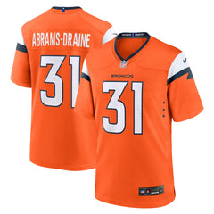 Kris Abrams-Draine Denver Broncos Team Game Jersey - Orange on sale