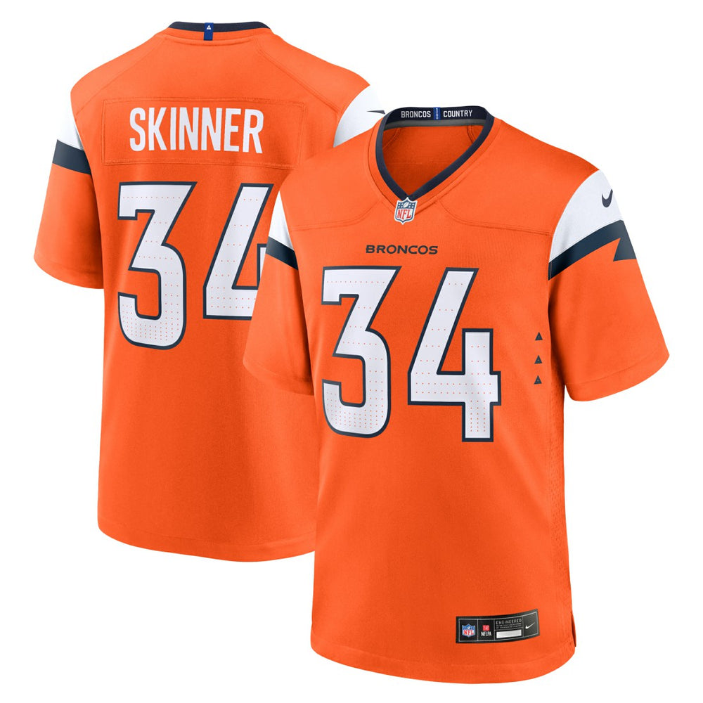 JL Skinner Denver Broncos Team Game Jersey - Orange cheap
