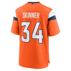 JL Skinner Denver Broncos Team Game Jersey - Orange cheap
