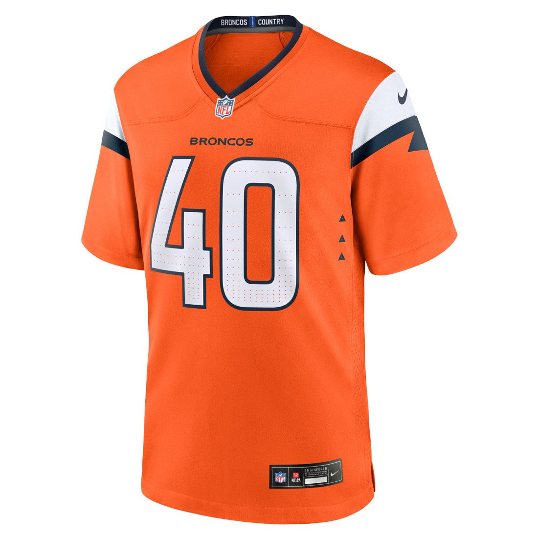 Justin Strnad Denver Broncos Team Game Jersey - Orange discount
