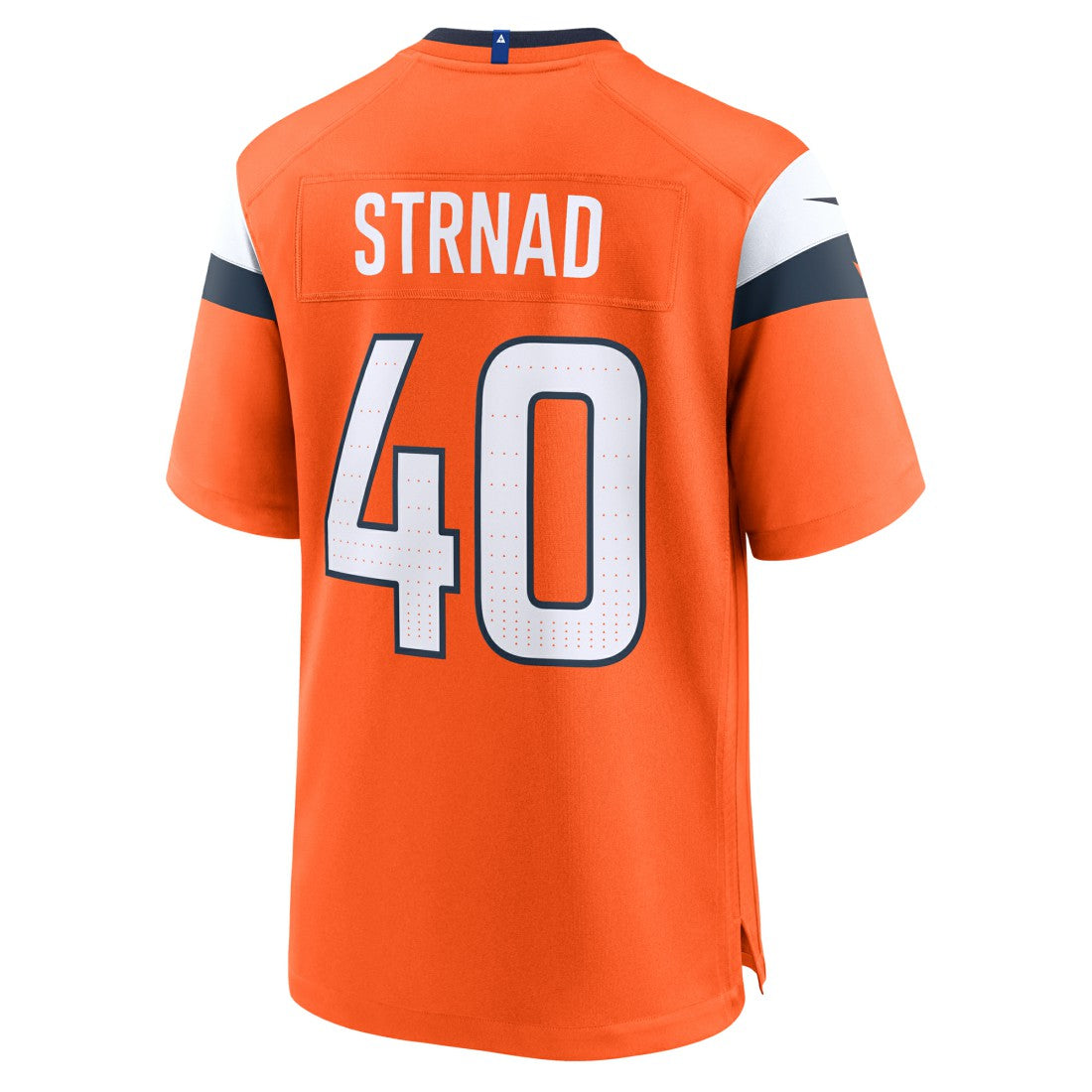 Justin Strnad Denver Broncos Team Game Jersey - Orange discount