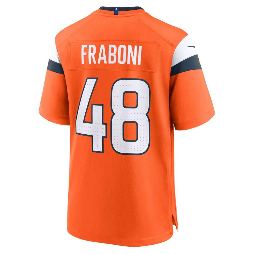 Mitchell Fraboni Denver Broncos Team Game Jersey - Orange cheap