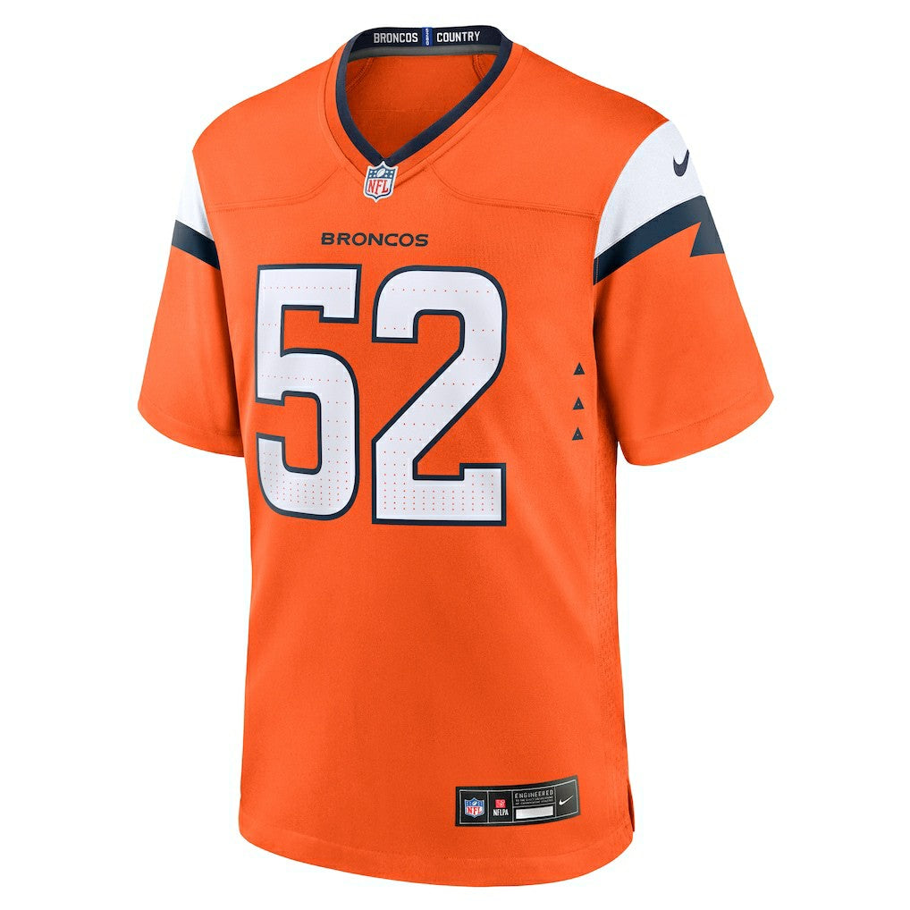Jonah Elliss Denver Broncos Team Game Jersey - Orange sale