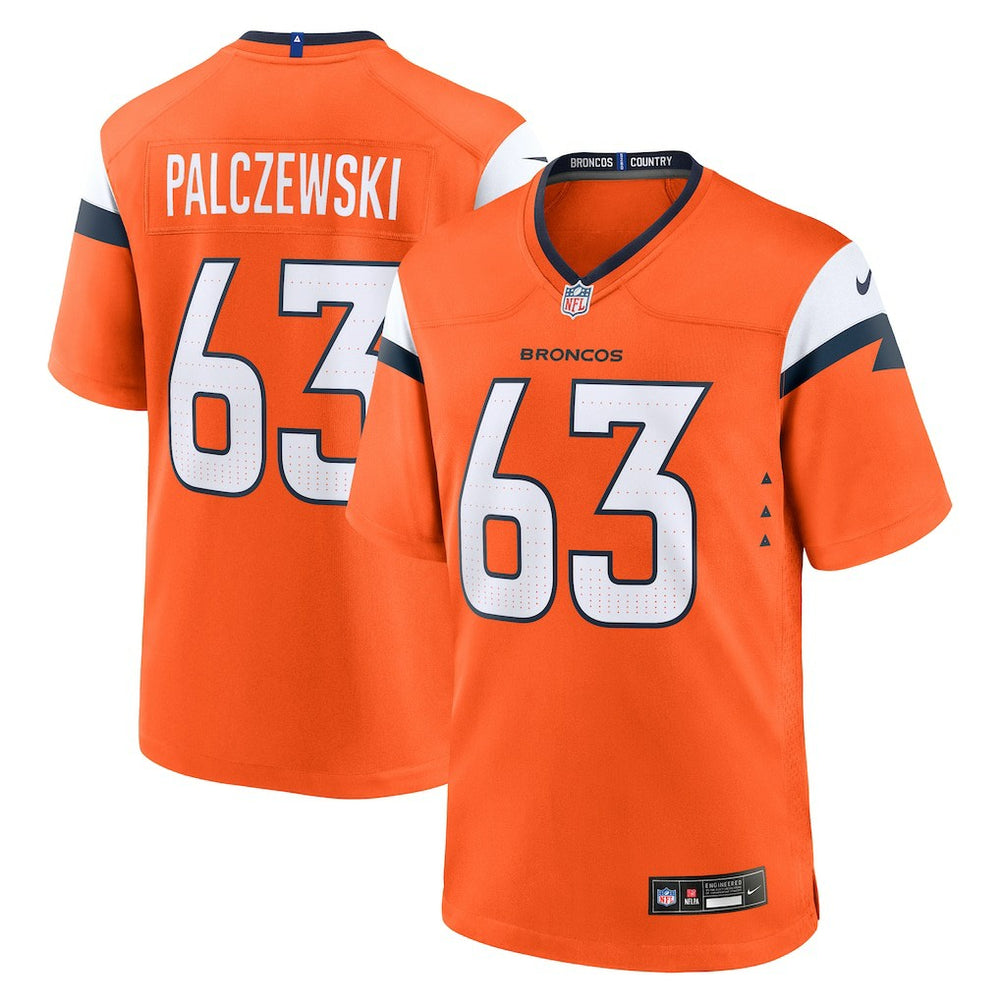 Alex Palczewski Denver Broncos Team Game Jersey - Orange for sale