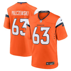Alex Palczewski Denver Broncos Team Game Jersey - Orange for sale