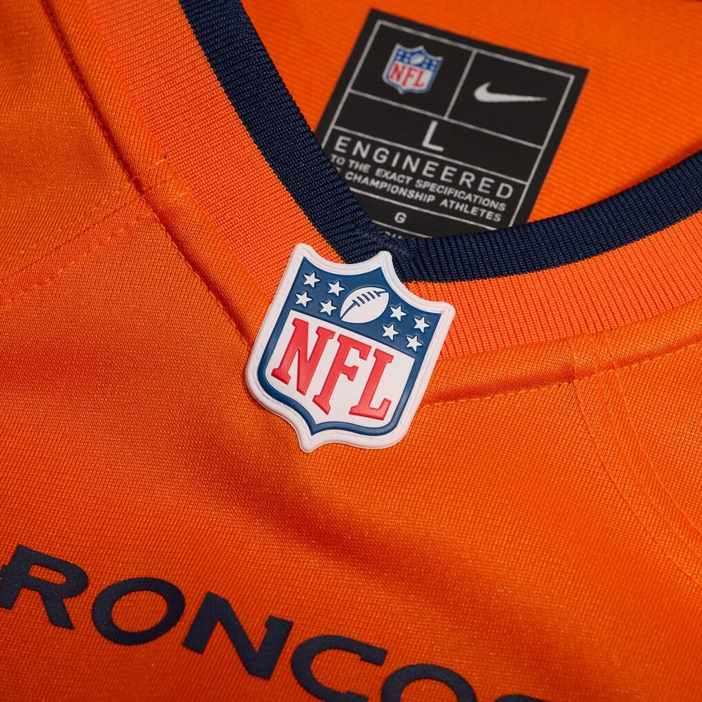 Mike McGlinchey Denver Broncos Team Game Jersey - Orange on sale