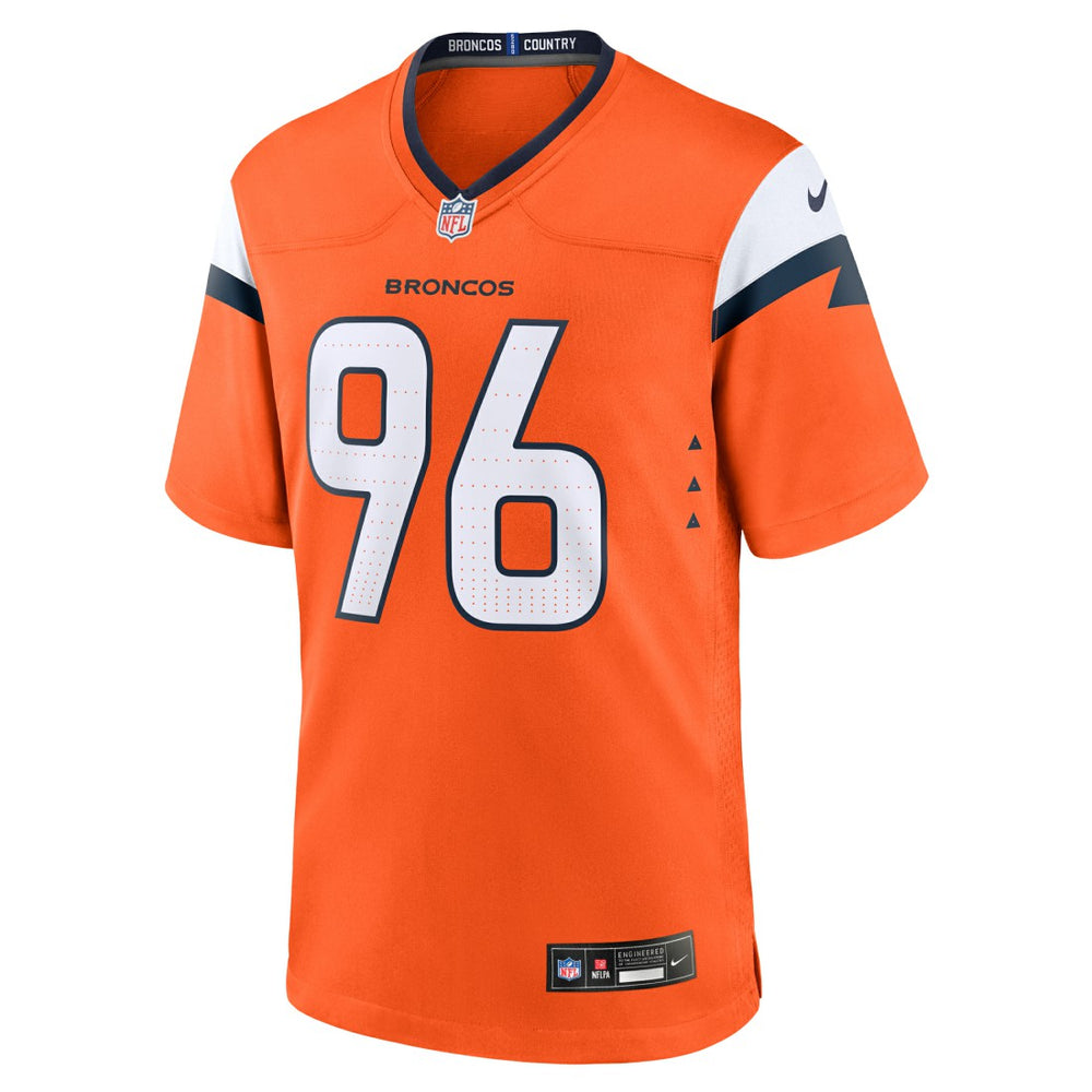 Eyioma Uwazurike Denver Broncos Team Game Jersey - Orange online