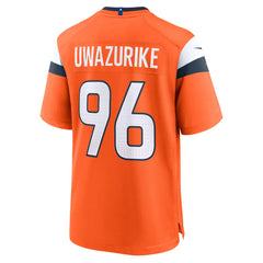 Eyioma Uwazurike Denver Broncos Team Game Jersey - Orange online