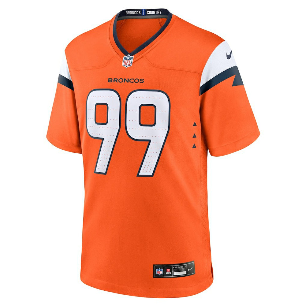 Zach Allen Denver Broncos Team Game Jersey - Orange online