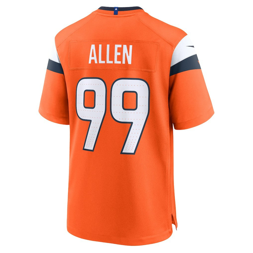 Zach Allen Denver Broncos Team Game Jersey - Orange online