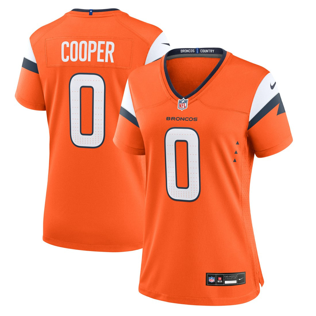 Jonathon Cooper Denver Broncos Women's Team Game Jersey - Orange cheap
