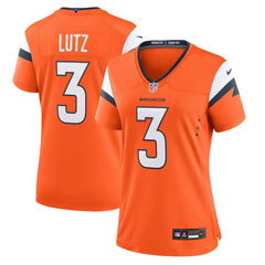 Wil Lutz Denver Broncos Women's Team Game Jersey - Orange online
