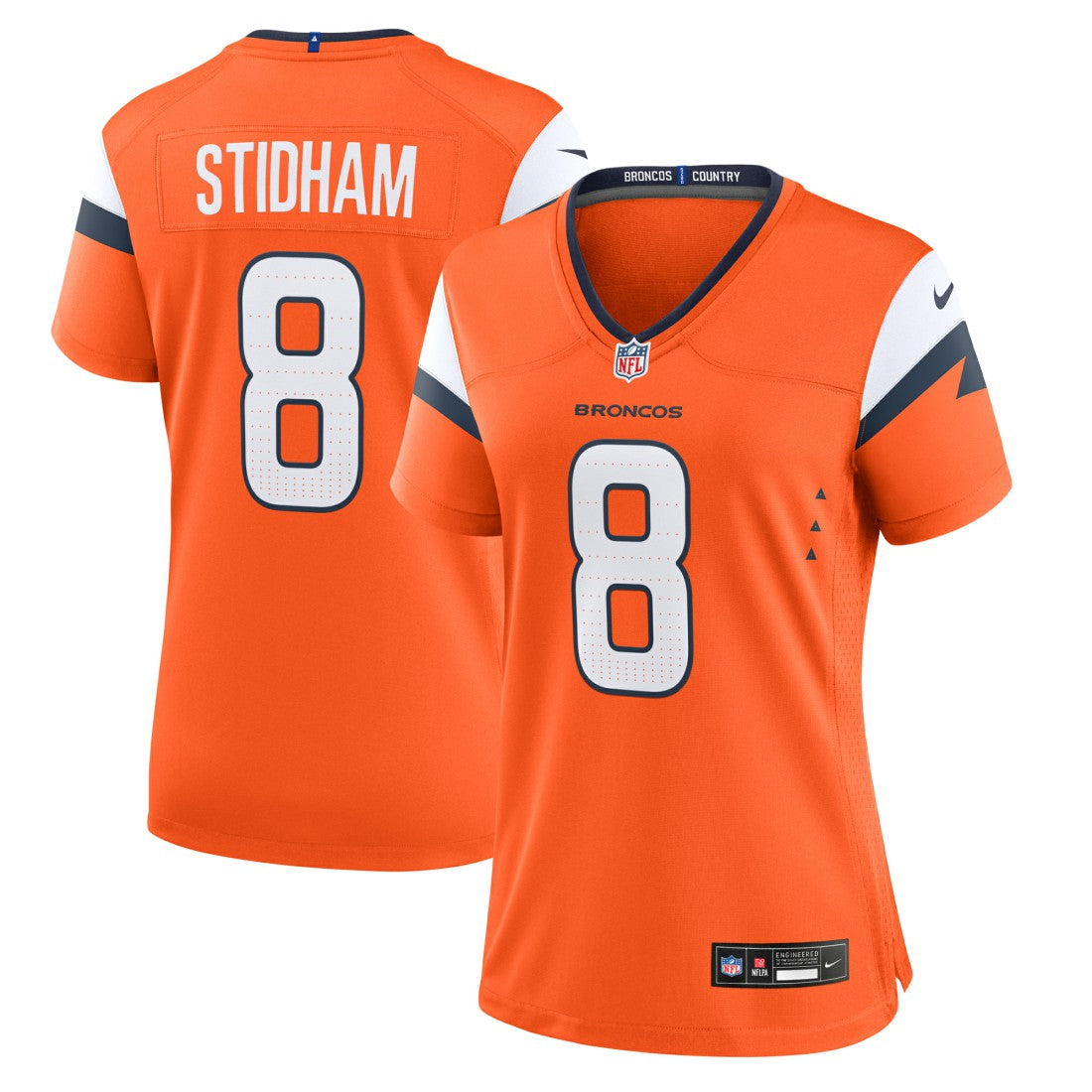 Jarrett Stidham Denver Broncos Women's Team Game Jersey - Orange on sale
