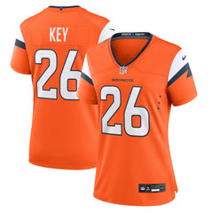 Devon Key Denver Broncos Women's Team Game Jersey - Orange outlet