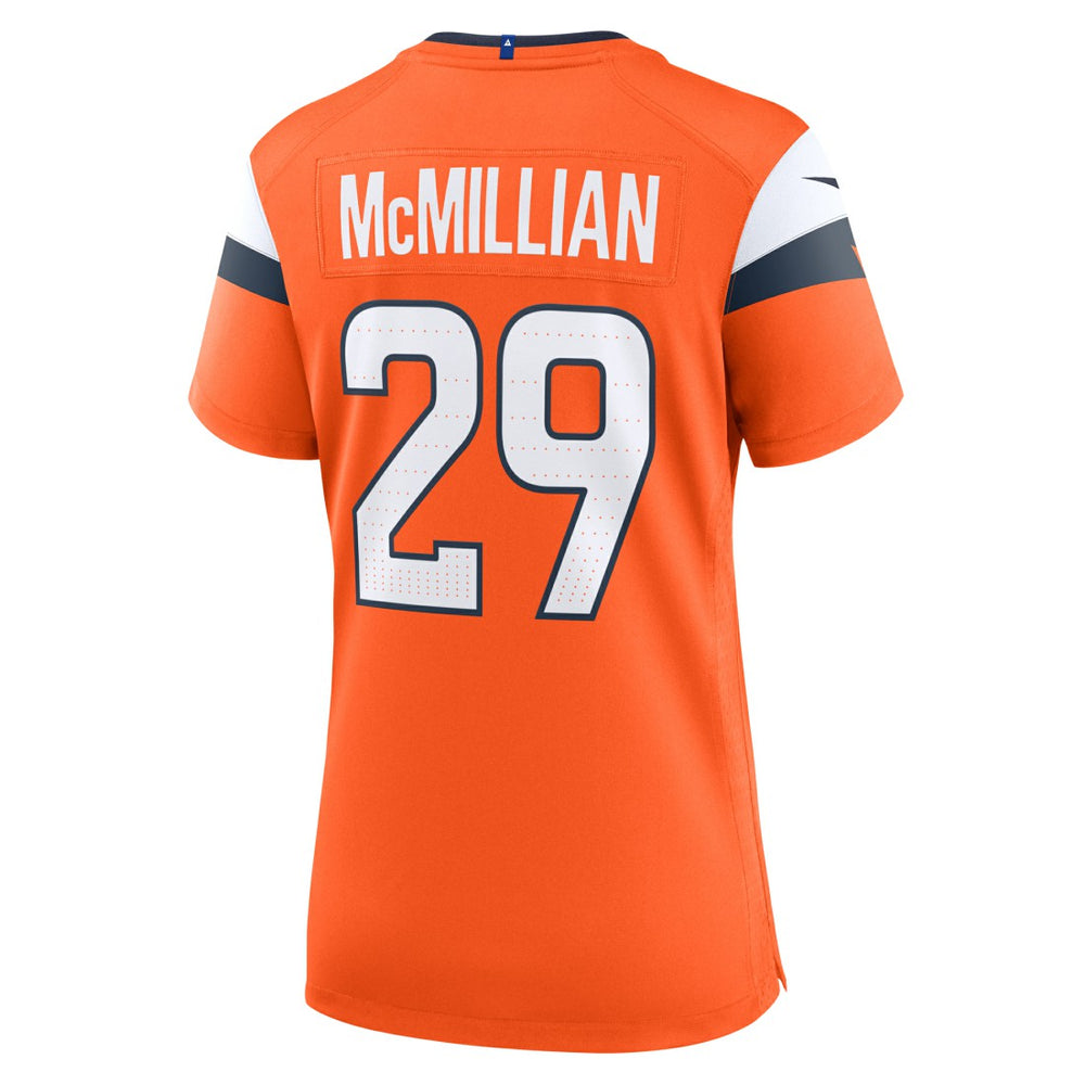 Ja'Quan McMillian Denver Broncos Women's Team Game Jersey - Orange sale