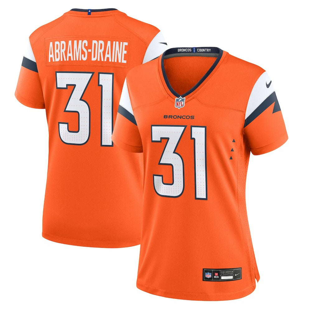 Kris Abrams-Draine Denver Broncos Women's Team Game Jersey - Orange discount