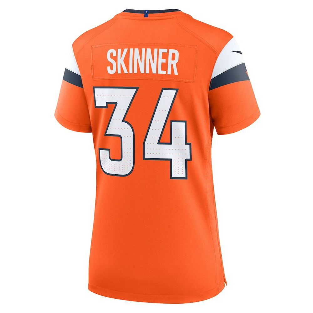 JL Skinner Denver Broncos Women's Team Game Jersey - Orange cheap
