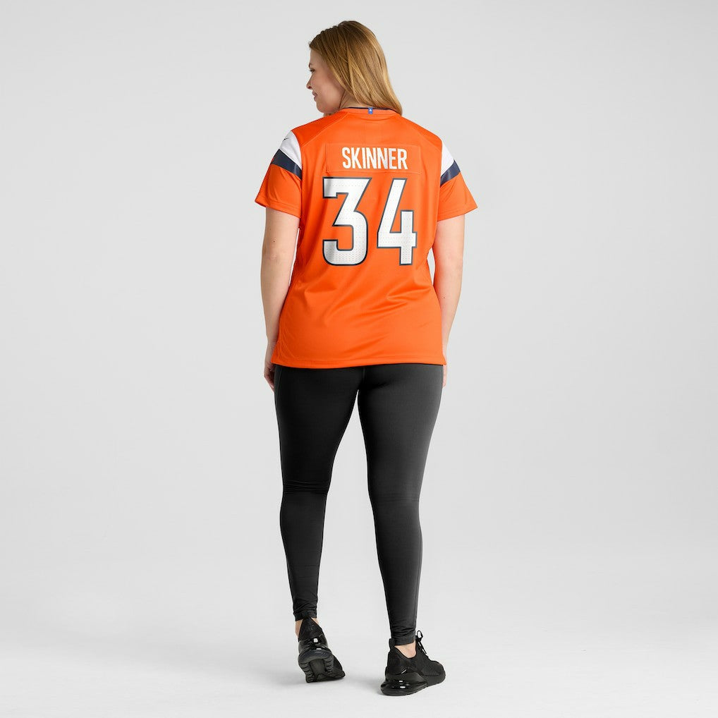 JL Skinner Denver Broncos Women's Team Game Jersey - Orange cheap