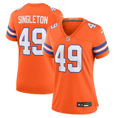 Alex Singleton Denver Broncos Women's Alternate Game Jersey - Orange sale