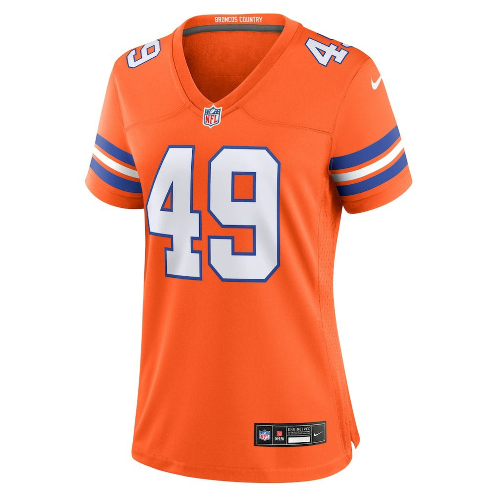 Alex Singleton Denver Broncos Women's Alternate Game Jersey - Orange sale