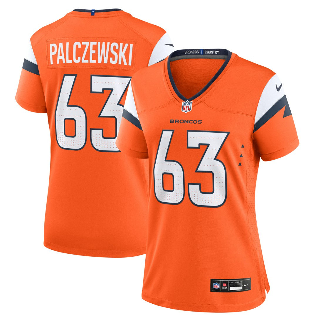 Alex Palczewski Denver Broncos Women's Team Game Jersey - Orange sale
