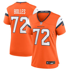 Garett Bolles Denver Broncos Women's Team Game Jersey - Orange for sale