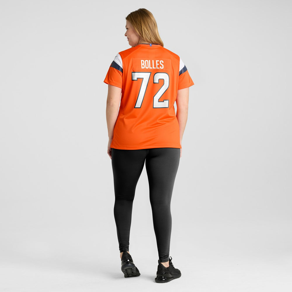 Garett Bolles Denver Broncos Women's Team Game Jersey - Orange for sale