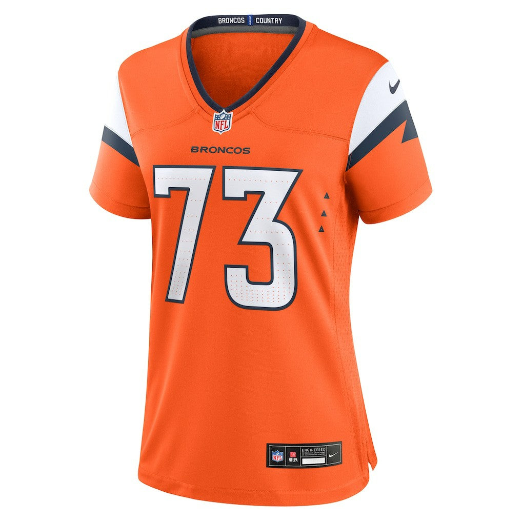 Frank Crum Denver Broncos Women's Team Game Jersey - Orange outlet