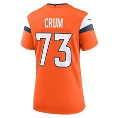 Frank Crum Denver Broncos Women's Team Game Jersey - Orange outlet