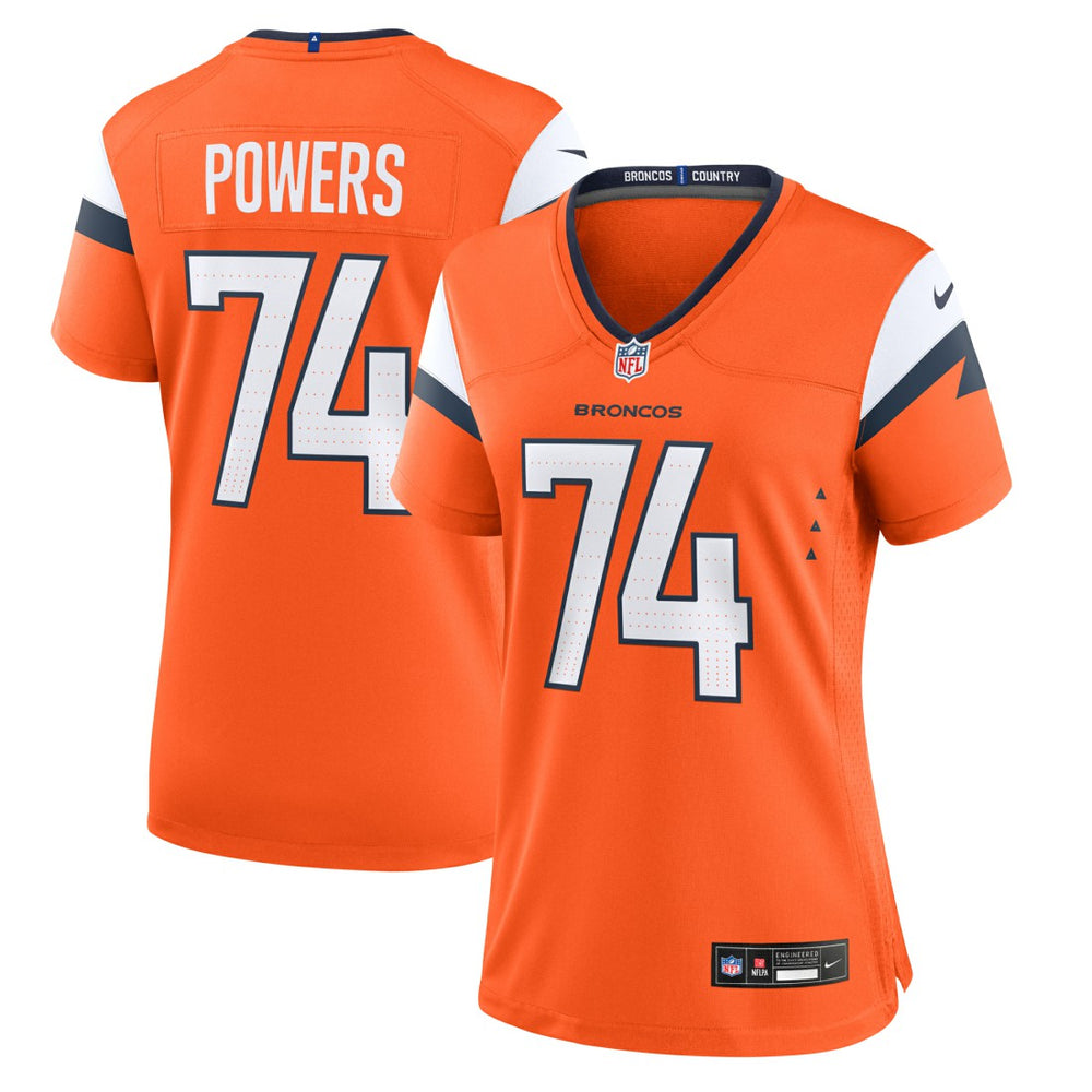 Ben Powers Denver Broncos Women's Team Game Jersey - Orange cheap