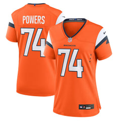 Ben Powers Denver Broncos Women's Team Game Jersey - Orange cheap