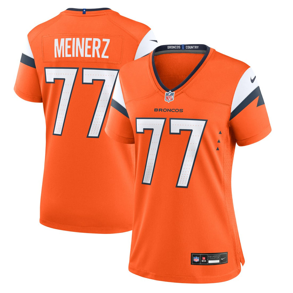 Quinn Meinerz Denver Broncos Women's Team Game Jersey - Orange cheap