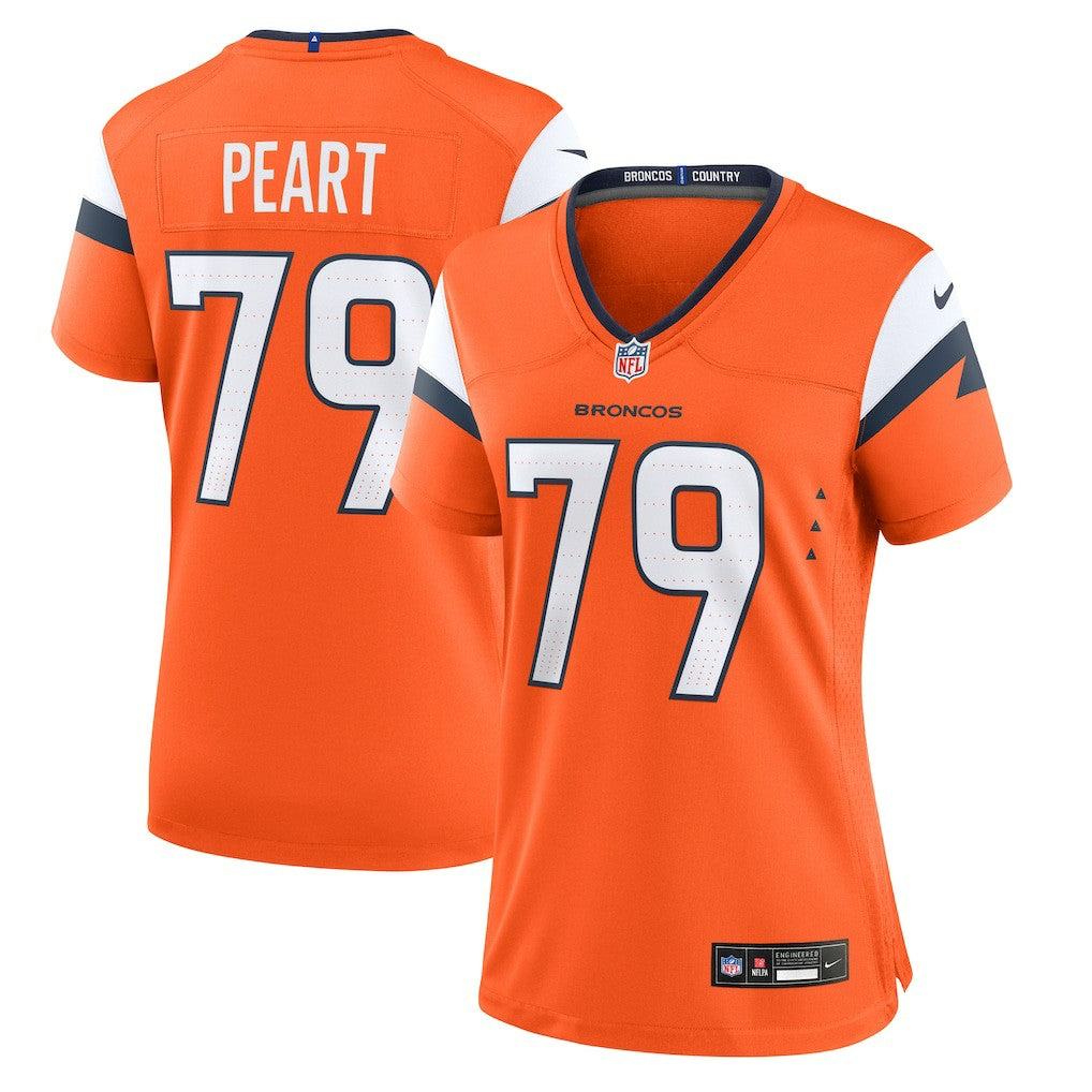 Matt Peart Denver Broncos Women's Team Game Jersey - Orange for sale
