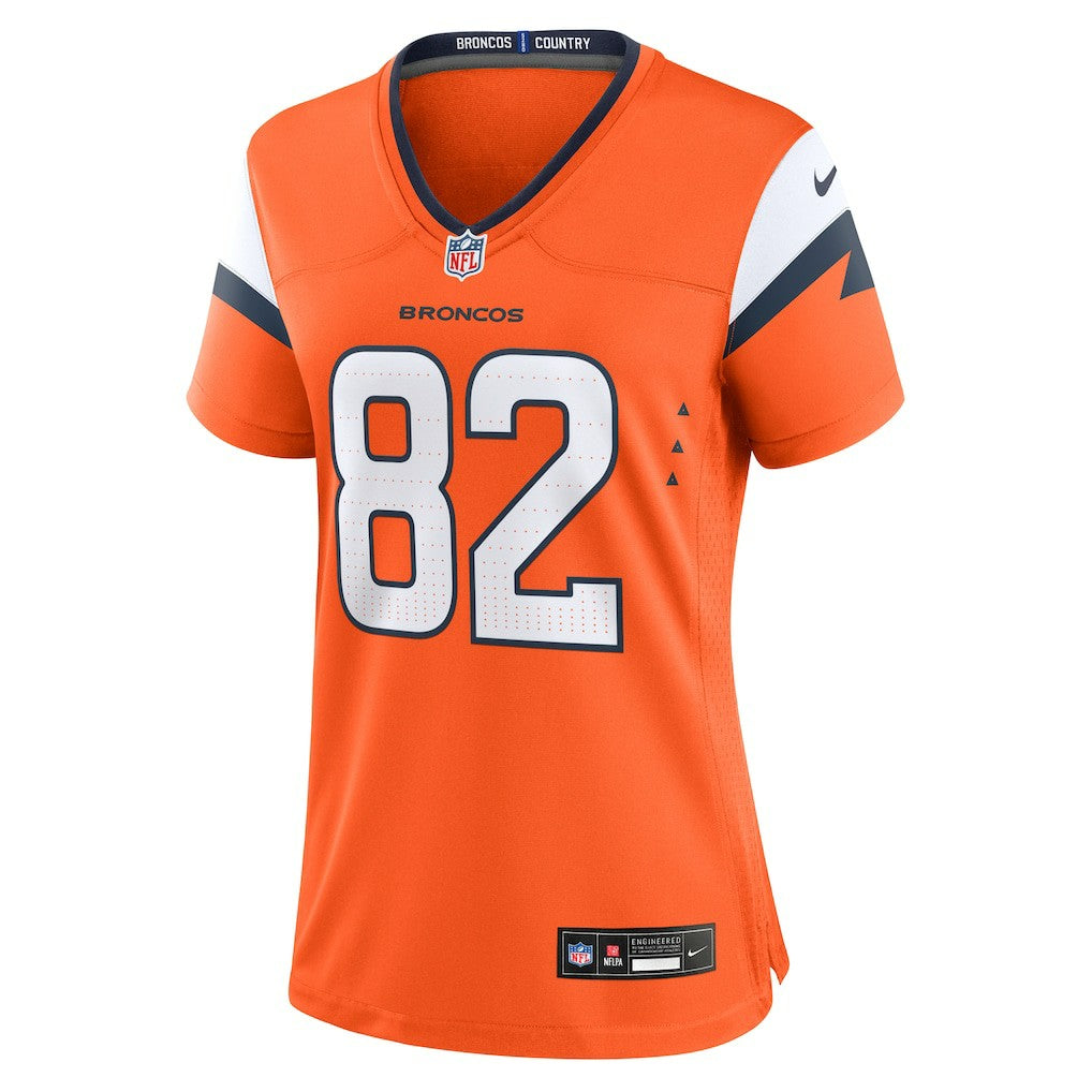 Adam Trautman Denver Broncos Women's Team Game Jersey - Orange online
