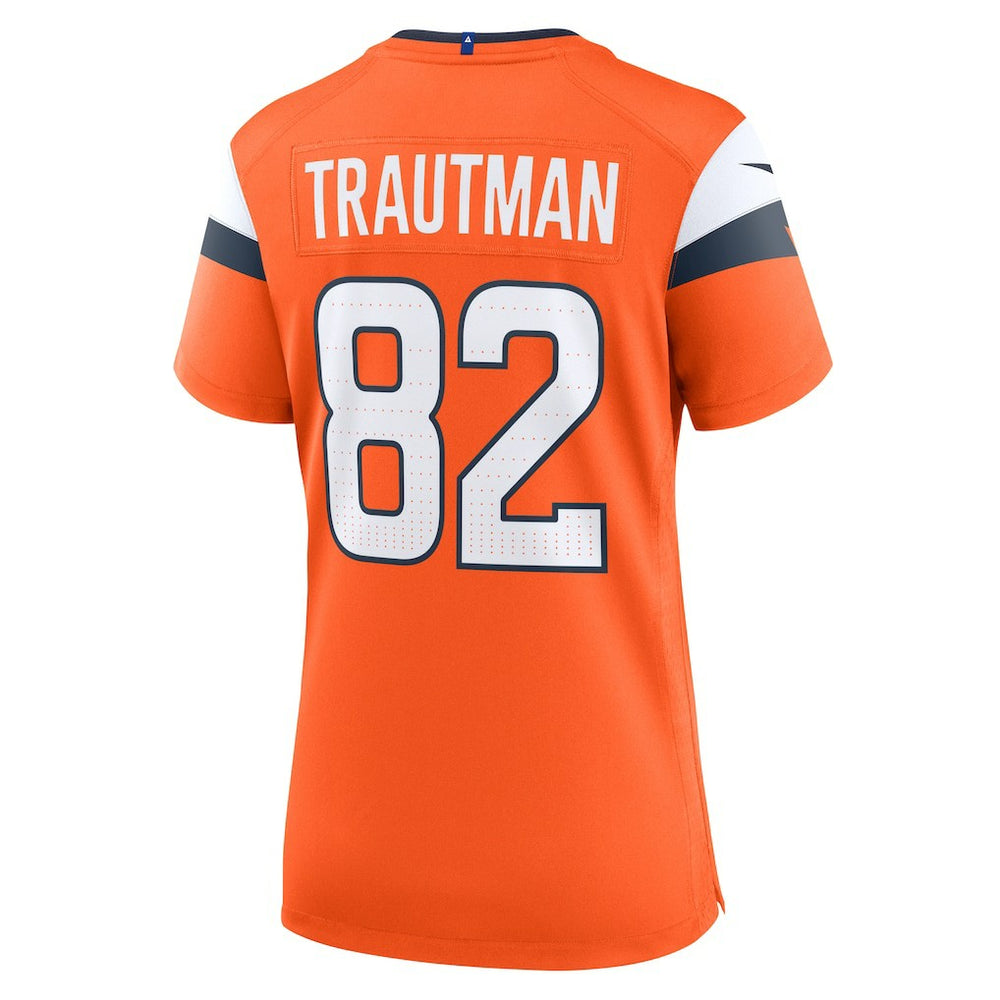 Adam Trautman Denver Broncos Women's Team Game Jersey - Orange online
