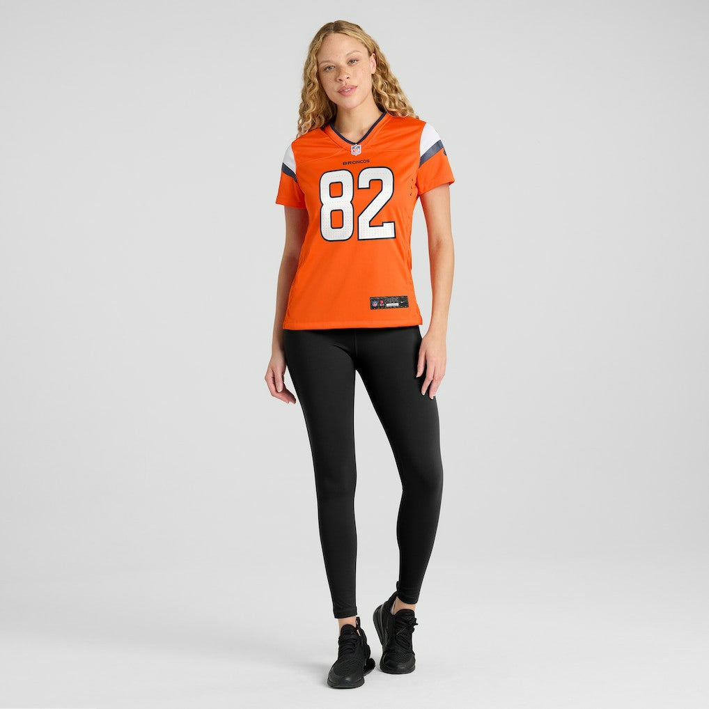 Adam Trautman Denver Broncos Women's Team Game Jersey - Orange online