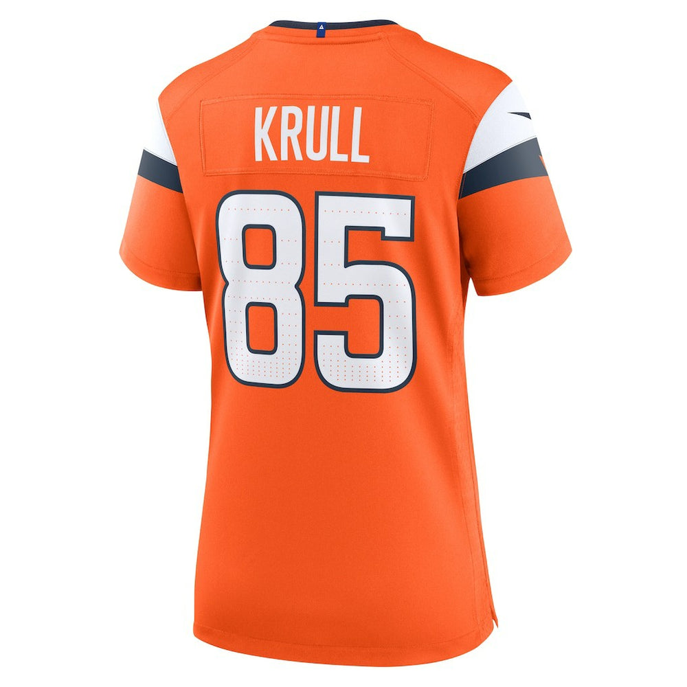 Lucas Krull Denver Broncos Women's Team Game Jersey - Orange on sale