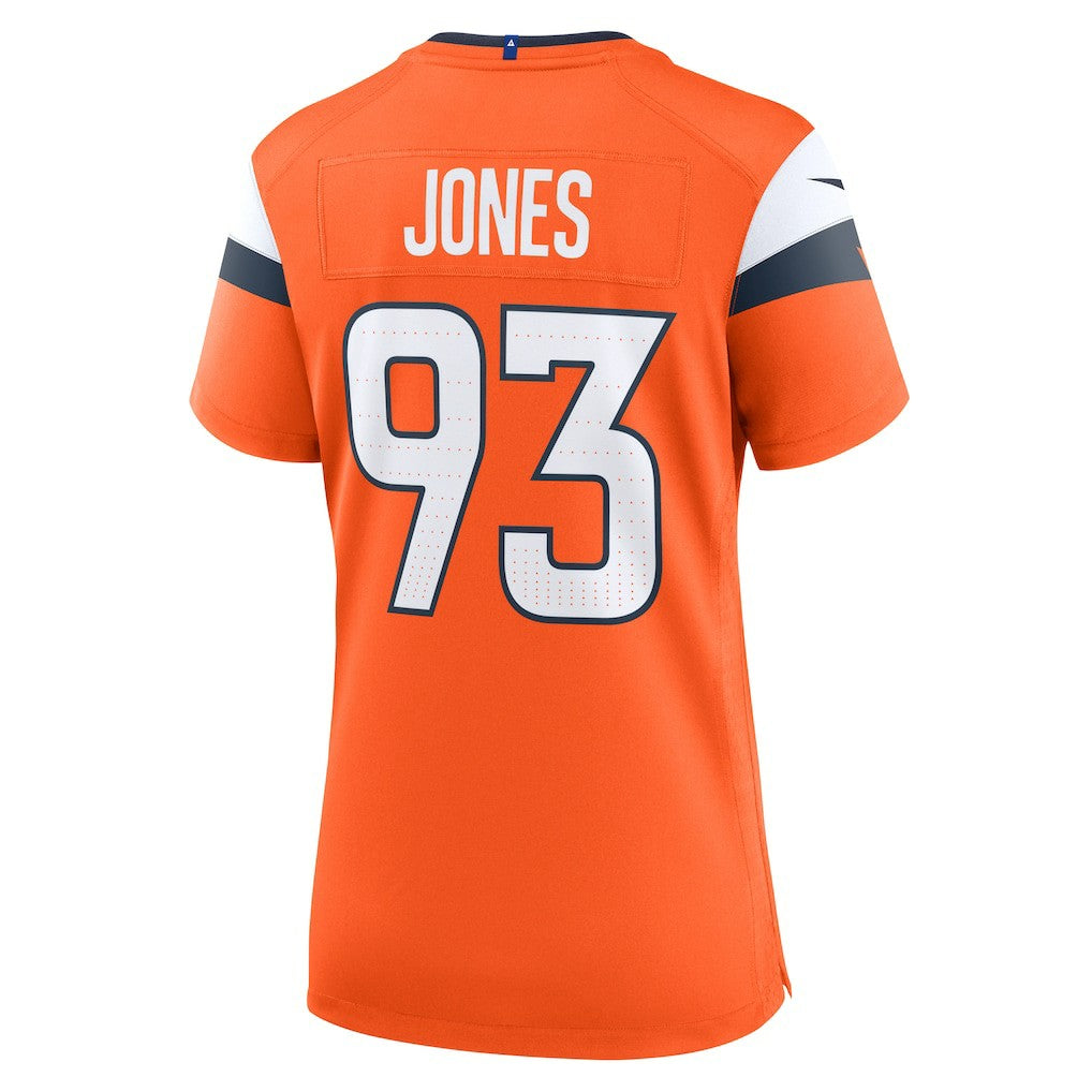 D.J. Jones Denver Broncos Women's Team Game Jersey - Orange for sale