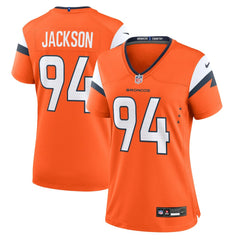 Jordan Jackson Denver Broncos Women's Team Game Jersey - Orange on sale
