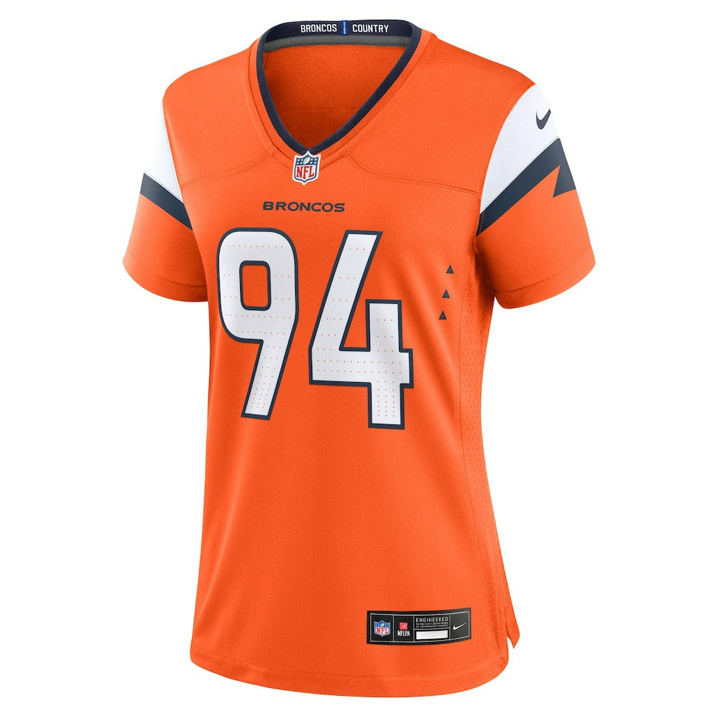 Jordan Jackson Denver Broncos Women's Team Game Jersey - Orange on sale