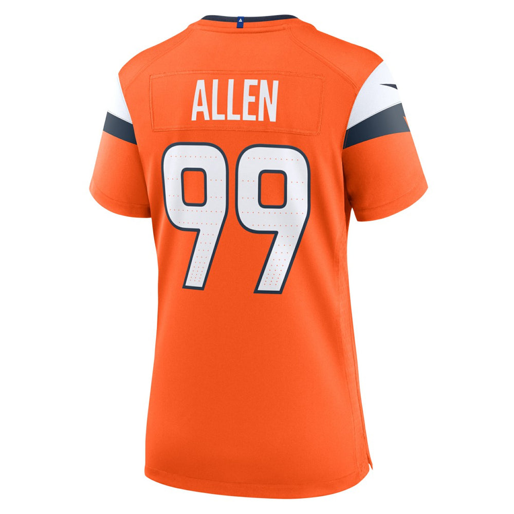 Zach Allen Denver Broncos Women's Team Game Jersey - Orange outlet