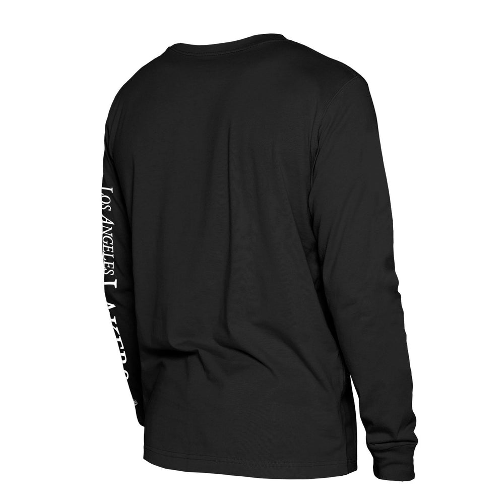 Los Angeles Lakers Old School Sport Long Sleeve T-Shirt - Black cheap