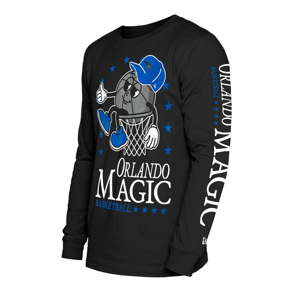 Orlando Magic Old School Sport Long Sleeve T-Shirt - Black discount