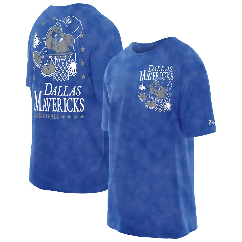 Dallas Mavericks Old School Sport Enzyme Wash Oversized T-Shirt sale - Blue for sale