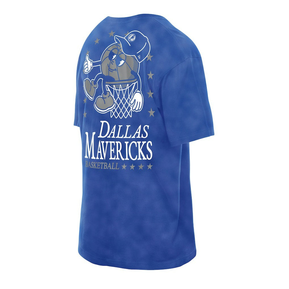 Dallas Mavericks Old School Sport Enzyme Wash Oversized T-Shirt sale - Blue for sale