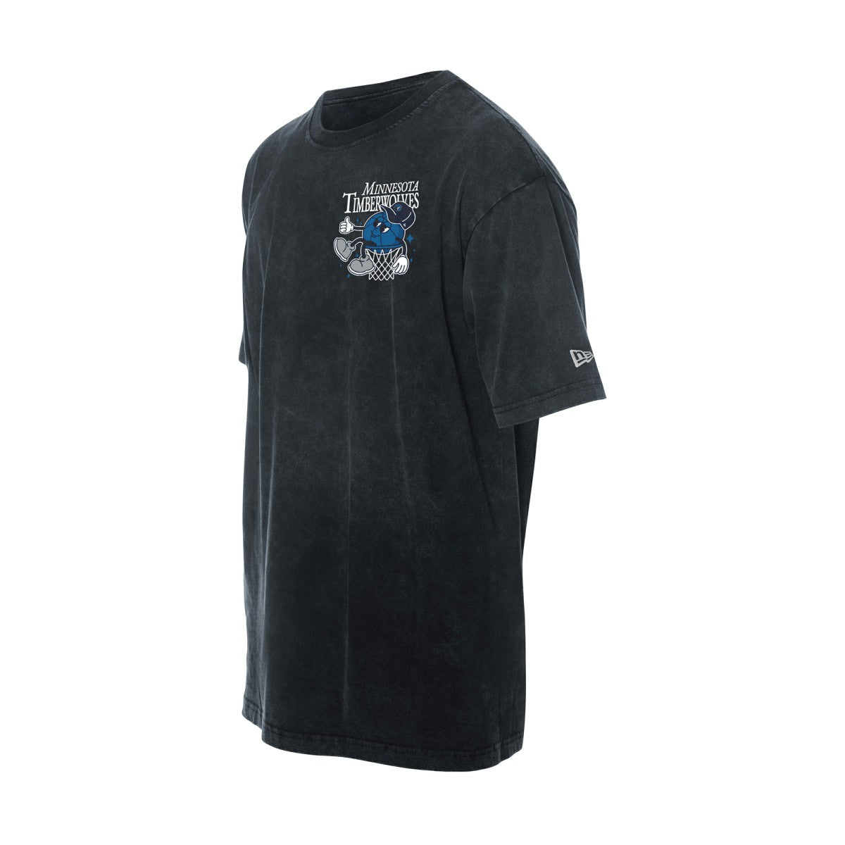 Minnesota Timberwolves Old School Sport Enzyme Wash Oversized T-Shirt - Black cheap